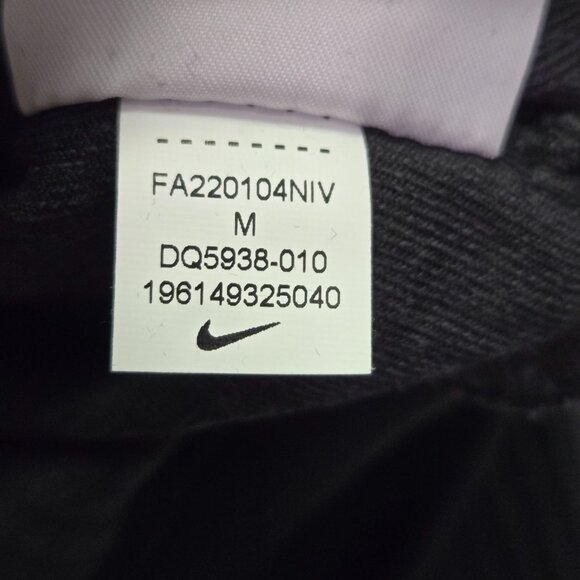 Nike Womens Black Ribbed Velour Cropped Pullover Quarter Zip Size M - Picture 7 of 9